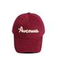 Linebinyu Avenue Logo Felt Ball Cap - Burgundy