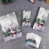 50/100Pcs Plastic Christmas Snowman Cookie Bags Transparent Thickened Candy Packaging Bags Snowman Snowflake Pattern