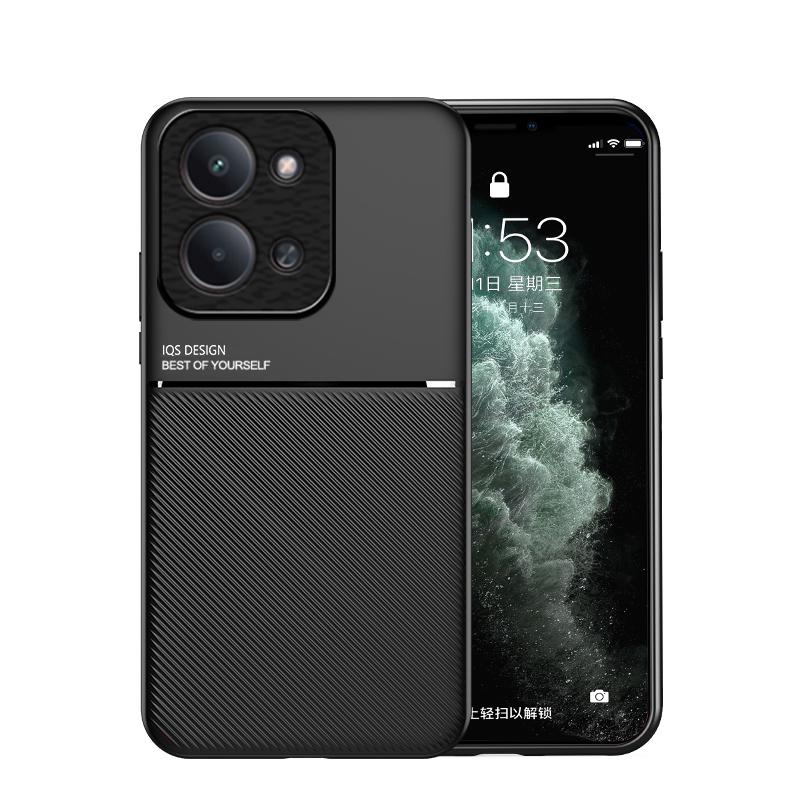 Non-Slip Texture Shockproof Case For Xiaomi Redmi 15C 4G 171.6mm 5G 173.2mm Soft TPU Frame PU Leather Magnetic Phone Back Cover