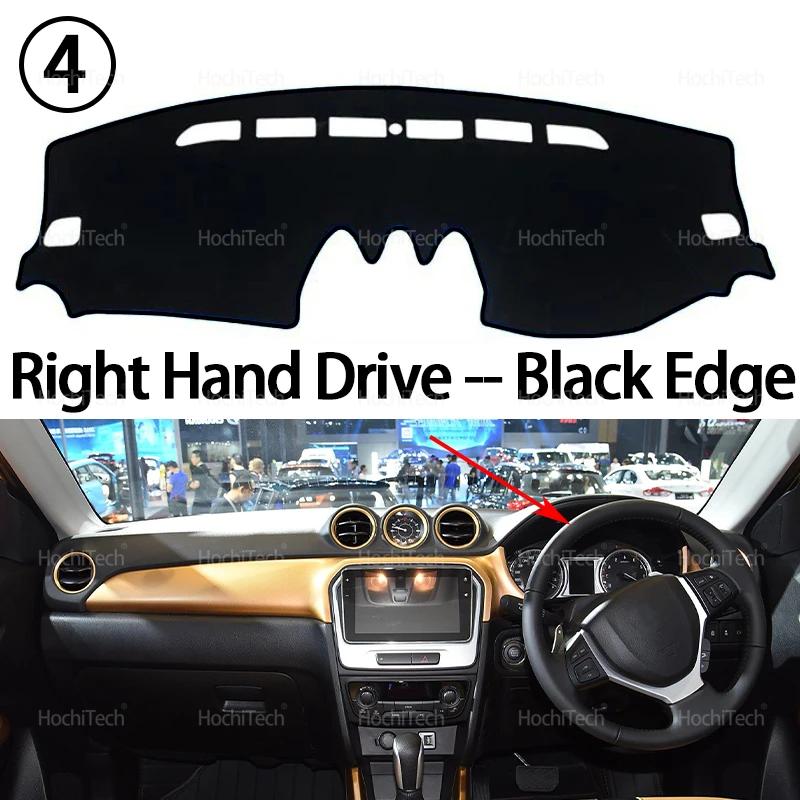 For Suzuki Vitara LY 2015 2016 2017 2018-2022 Car Dashboard Cover Avoid Light Pad Instrument Platform Cover Mat Carpet Right Hand Black