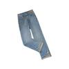 Retro Straight Leg Jeans für Damen Frühling/Sommer Cropped Pants Bestickte Straight Leg Hose