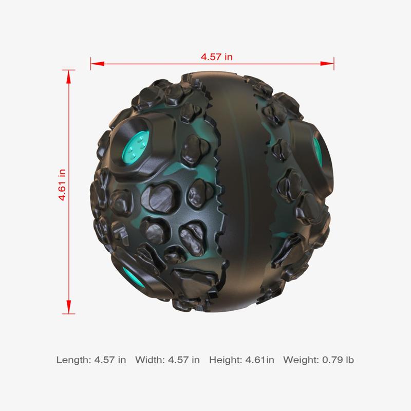 Dog Interact Toys Intersting Strange Squeaky Sound Bouncing Ball with Slowly Feeding Relieve Anxiety Teeth Cleaning Pet Supplies