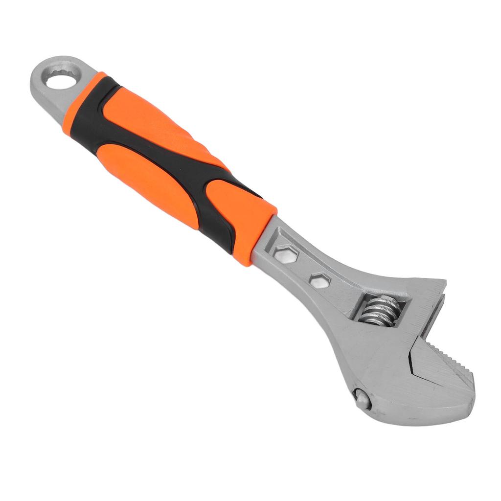 8in Adjustable Wrench High Carbon Steel Multifunctional Portable Spanner with Hex Star Holes