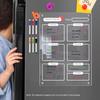 Planificator Săptămânal Tablă Magnetică Acrilică Transparentă pentru Scris 8,27x11,7in Tablă de Scris Frigider Reutilizabilă Plan