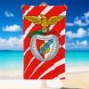 Quick Dry Beach Towel Benfica Pattern, Lightweight Absorbent Towel for Pool Beach Vacation Use