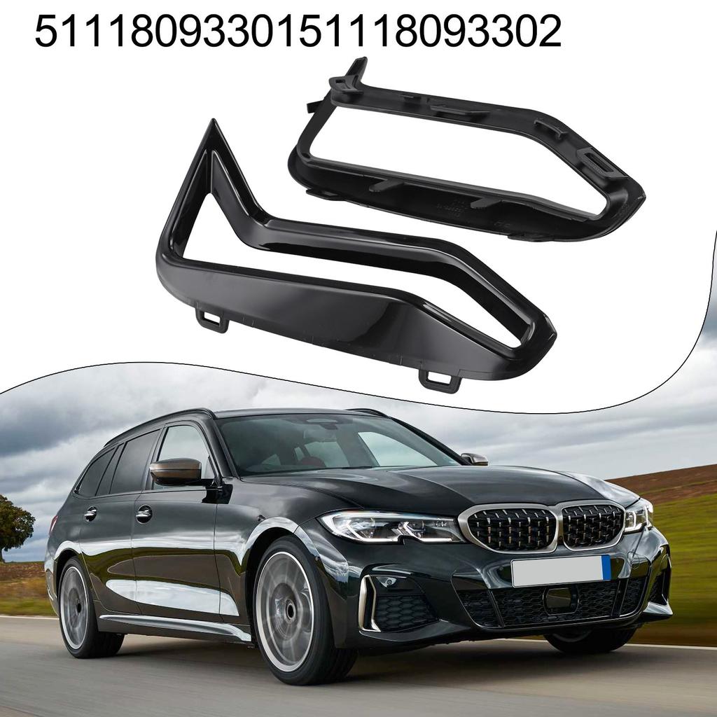 51118093301 1 Pár Boční mřížka předního nárazníku Černá lišta Pro BMW 3 G21 M340i