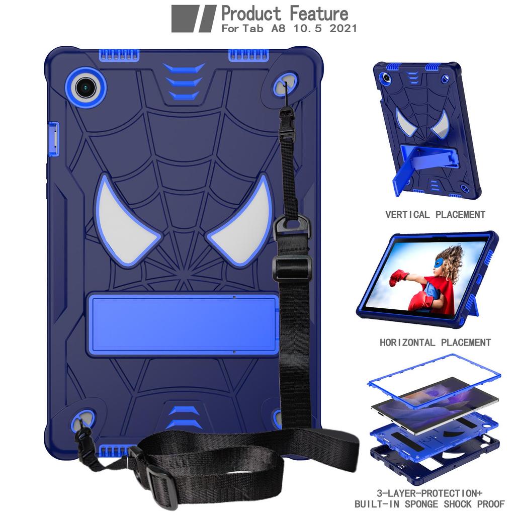 Spider-Man Triple-Proof Protective Case for Samsung Galaxy Tab A8 2021 SM-X205/X200