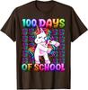 100 Days Of School Unicorn 100 Days Smarter 100th Unisex T-Shirt