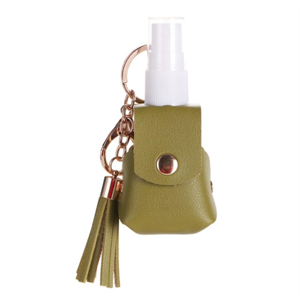 1/6 stuks 1oz Handdesinfectiemiddel Houder Sleutelhanger PU Draagbare Navulbare Fles met Haak voor Buiten Kamperen Reizen Zak Lotion Opslag
