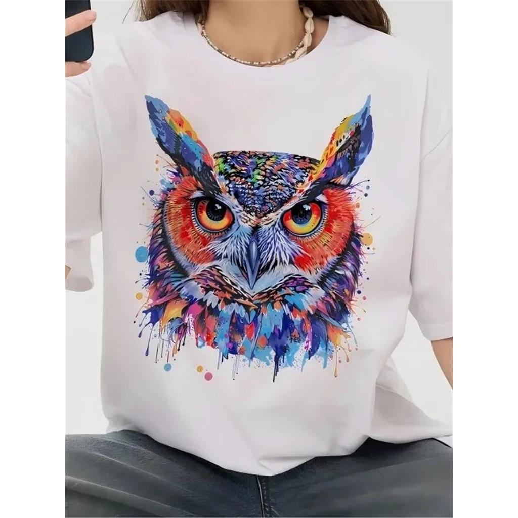 Animal Graphic Printed Cute Soft Oversized T-shirt Men Women Casual Cotton Loose Short Sleeve T Shirt Tops Female Male Clothing Comfortable Top Tees