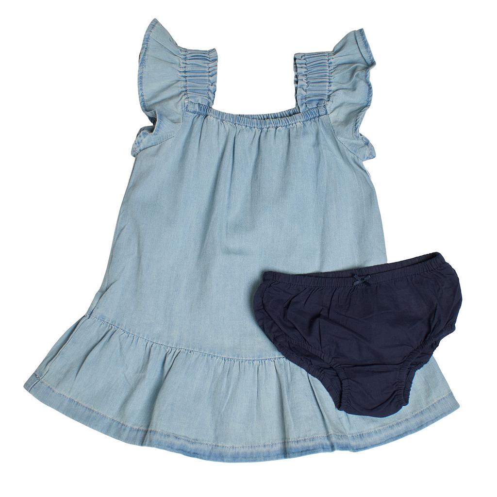 Denim Dress and Panties Set 602112 for Girl