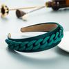 Women's Rural Wide Edge Color Chain Decoration Makaron Color Headband