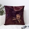 Game L-ittle N-ightmares Cushion Cover Car Throw Pillow Case For Sofa Car Christmas Gift 40x40cm 45x45cm