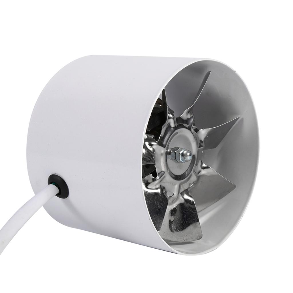 Ventilator cu conductă de 4 inci, Suflantă cu conductă Ventilator de evacuare cu palete din oțel pentru Hting Răcire Cort de cultură
