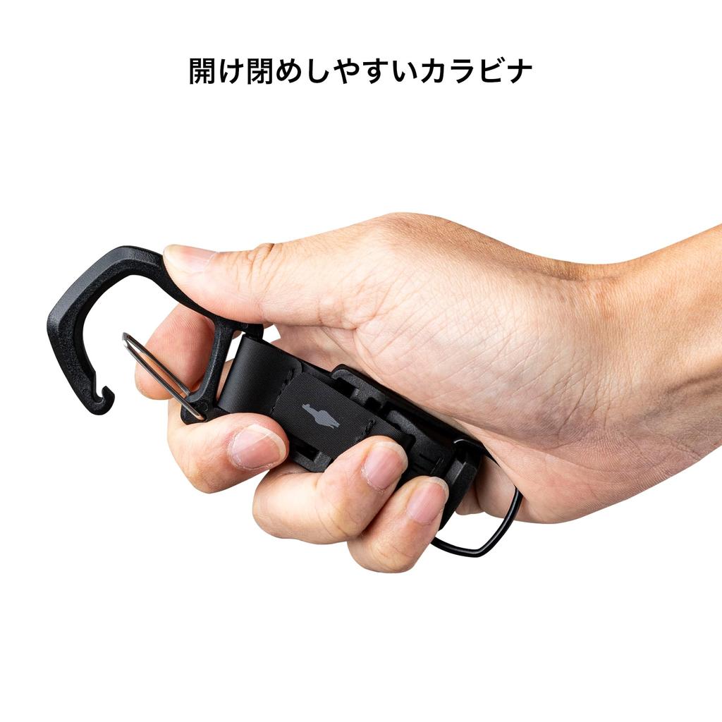 [ALPAKA] HUB Carabiner: Magnetic Keychain, Easy-to-Hold Carabiner, Attaches To Sling Bags, Shoulder Bags, and Belts, Compact, Lightweight, and Easy To