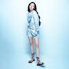 [mardimercredi] SWEAT SHORTS FLEUR FLOWER_BEIGE BLUE
