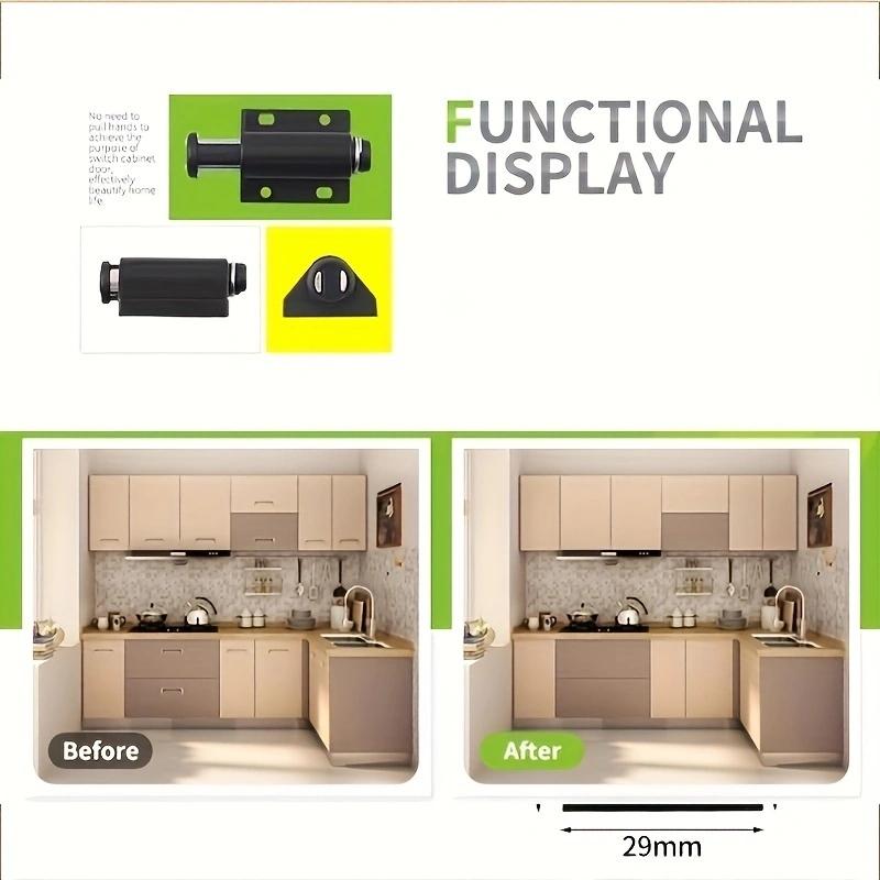 1pc Cabinet Catches Door Stopper Rebounding Magnetic Drawer Latch Door Closer Furniture Hardware Accessories for Wardrobe Kitc