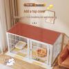 Cage pour chien de taille moyenne et grande avec clôture supérieure - Maison-villa pour chat et chien, Assemblage libre pour chats et chiens