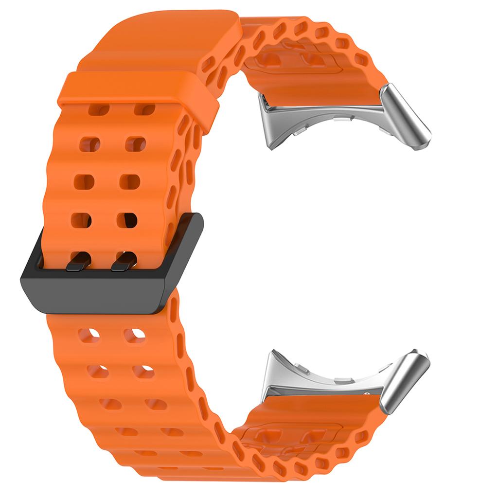 Banda Océano Marino Para Google Pixel Watch 4/3 45mm Correa de Silicona Bicolor para Pixel Watch 3/4 45mm Pulsera Deportiva Transpirable