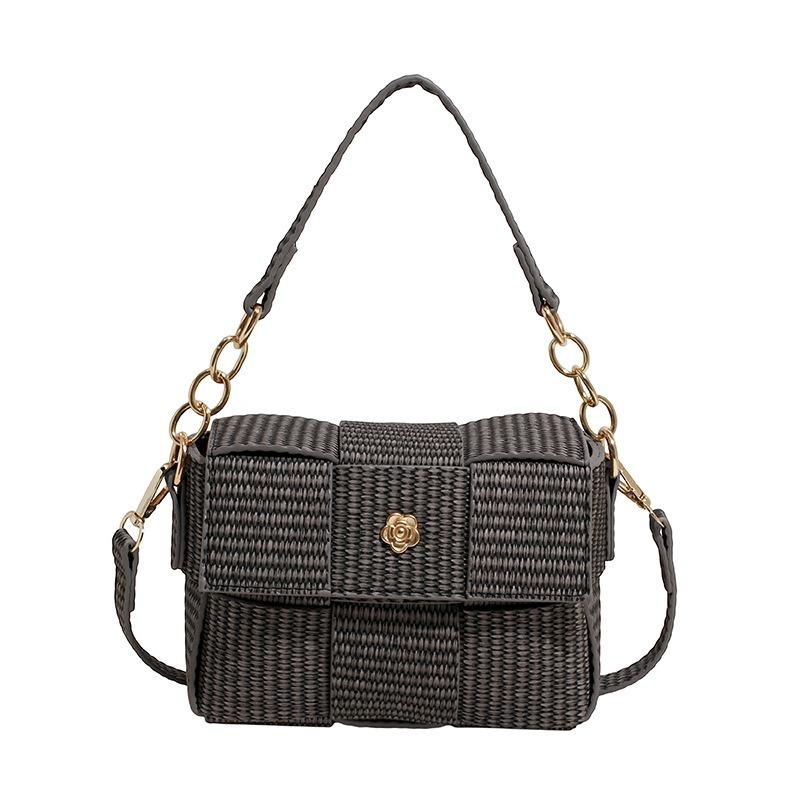 Tkana torebka damska nowa wysokiej klasy modna wszechstronna torba na ramię listonoszka wiosenno-letnia torebka