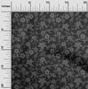 oneOone Cotton Flex Gray Fabric Dotted Floral Diy Clothing Quilting Fabric Print Fabric By Yard 40 Inch