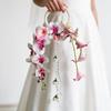 Trendy Artificial Calla Lily Pearl Bouquet: Wedding & Photography Prop