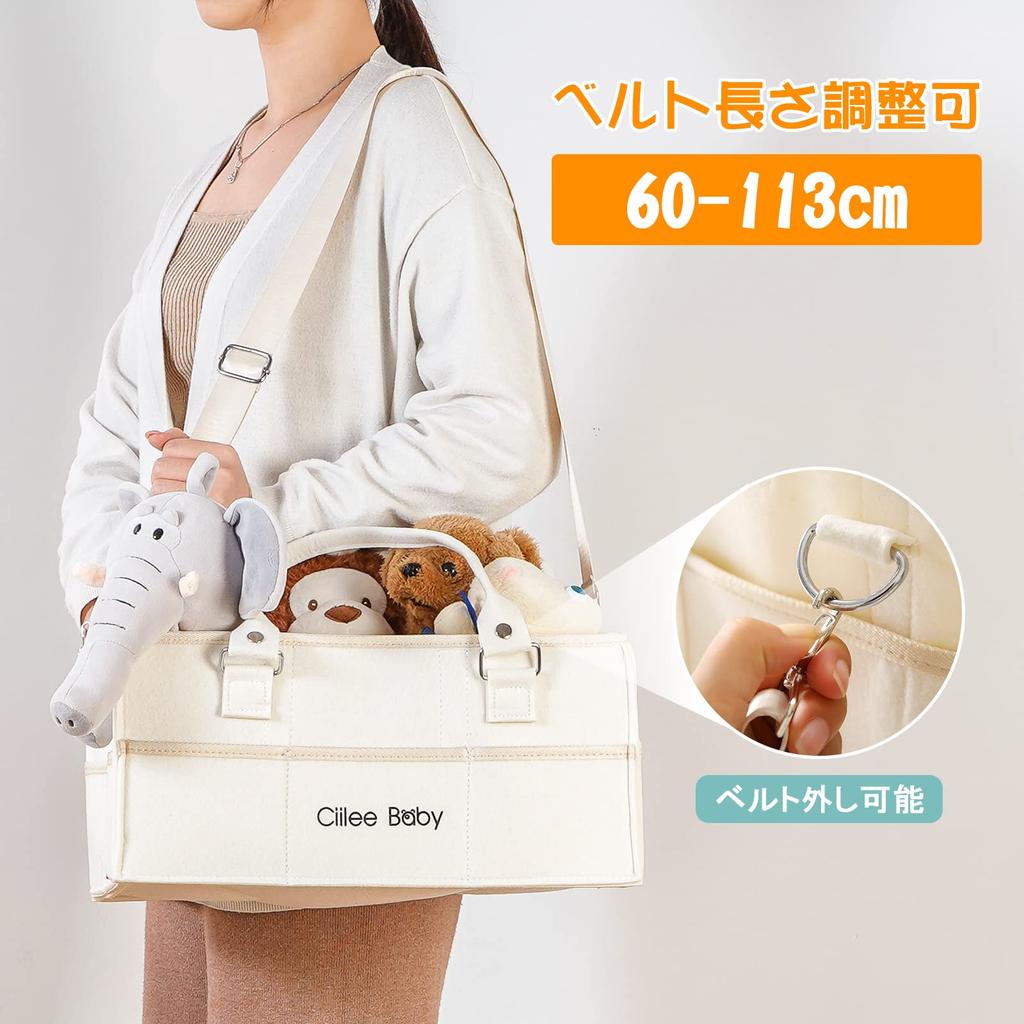 Multifunctional Diaper Storage Improved Diaper Storage Foldable Baby Storage Car Travel Storage Bag with Lid and Shoulder Strap Bag, Case, Box, (6