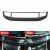 Car Carbon Fiber AC CD Switch Panel Console Cover For Honda Accord 2013-2017
