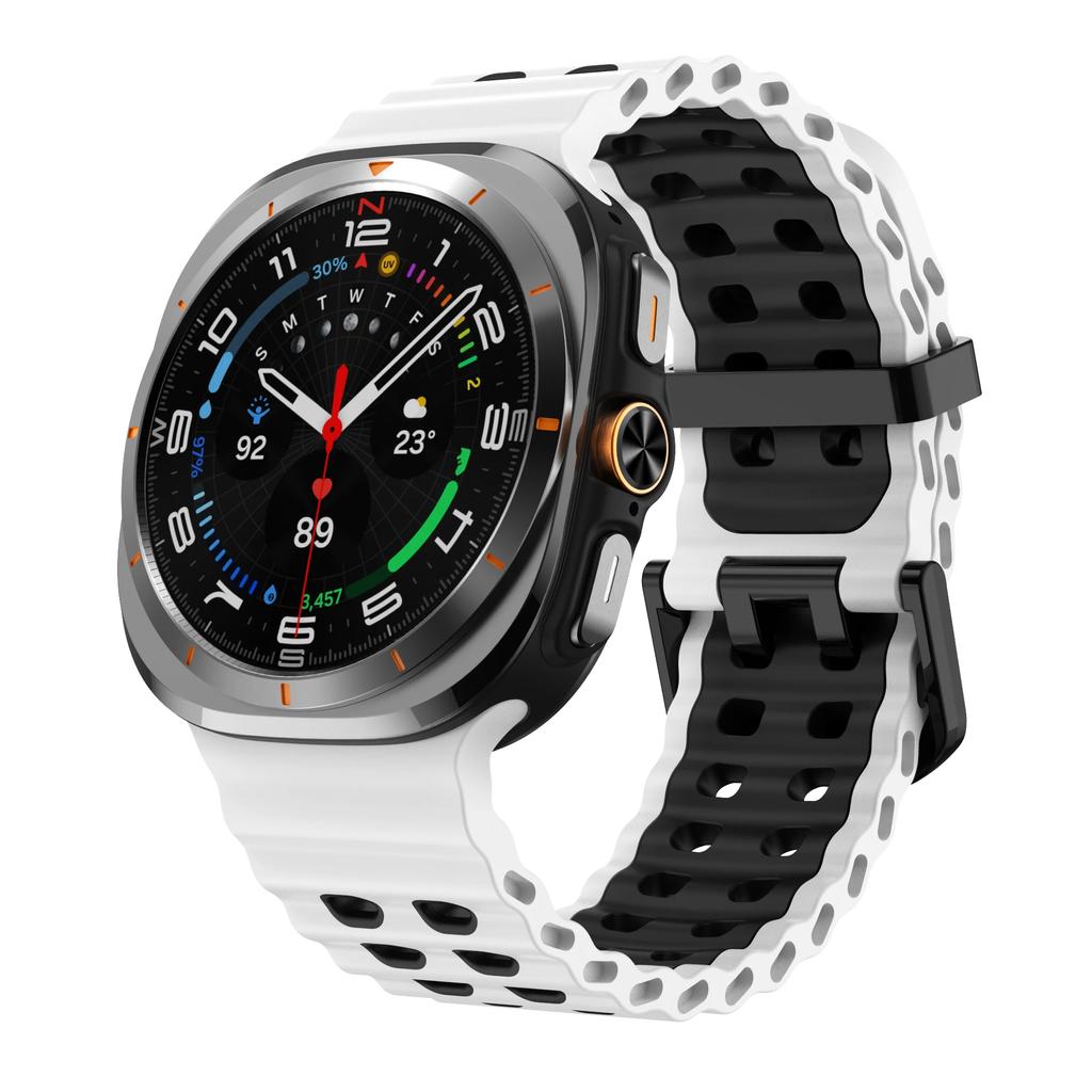 Silicone Breathable Strap For Samsung Galaxy Watch Ultra 47mm Marine Wristband Bracelet Galaxy Watch Ultra(2025) 47mm  Watchband
