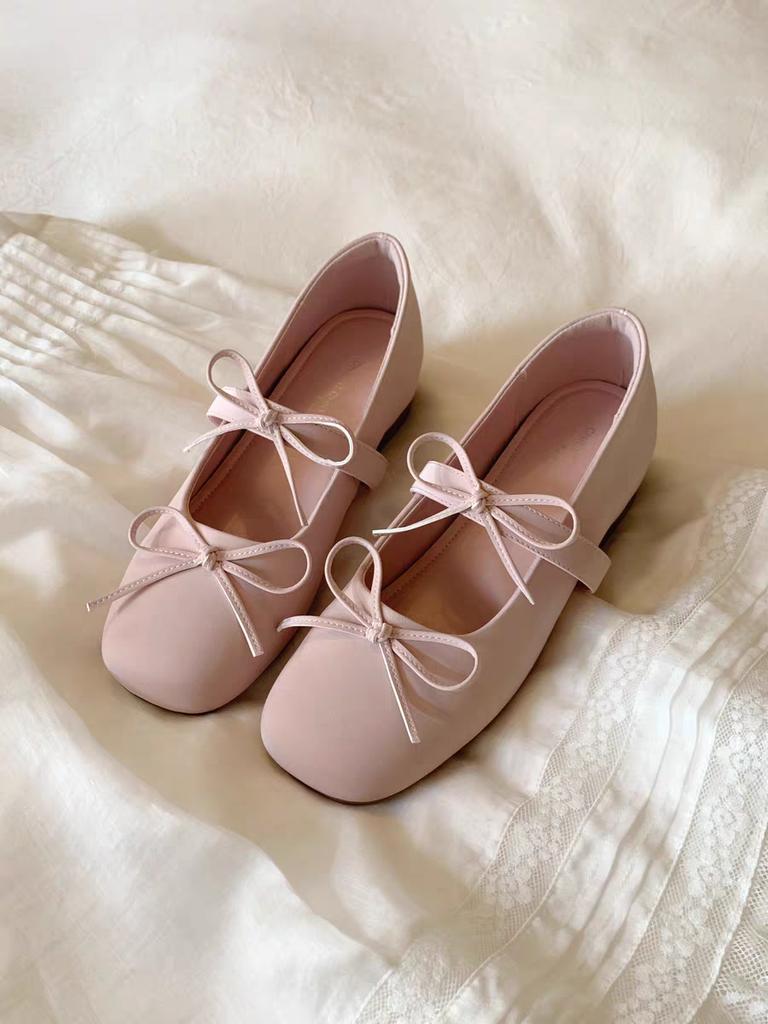 Mode Französisch Vintage Schleife Innen Erhöhte Einzelne Schuhe Damen Frühling 2025 Neue Mary Jane Schuhe