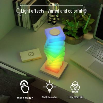 Multifunctional DIY Colorful Atmosphere Lamp with Wireless Charging