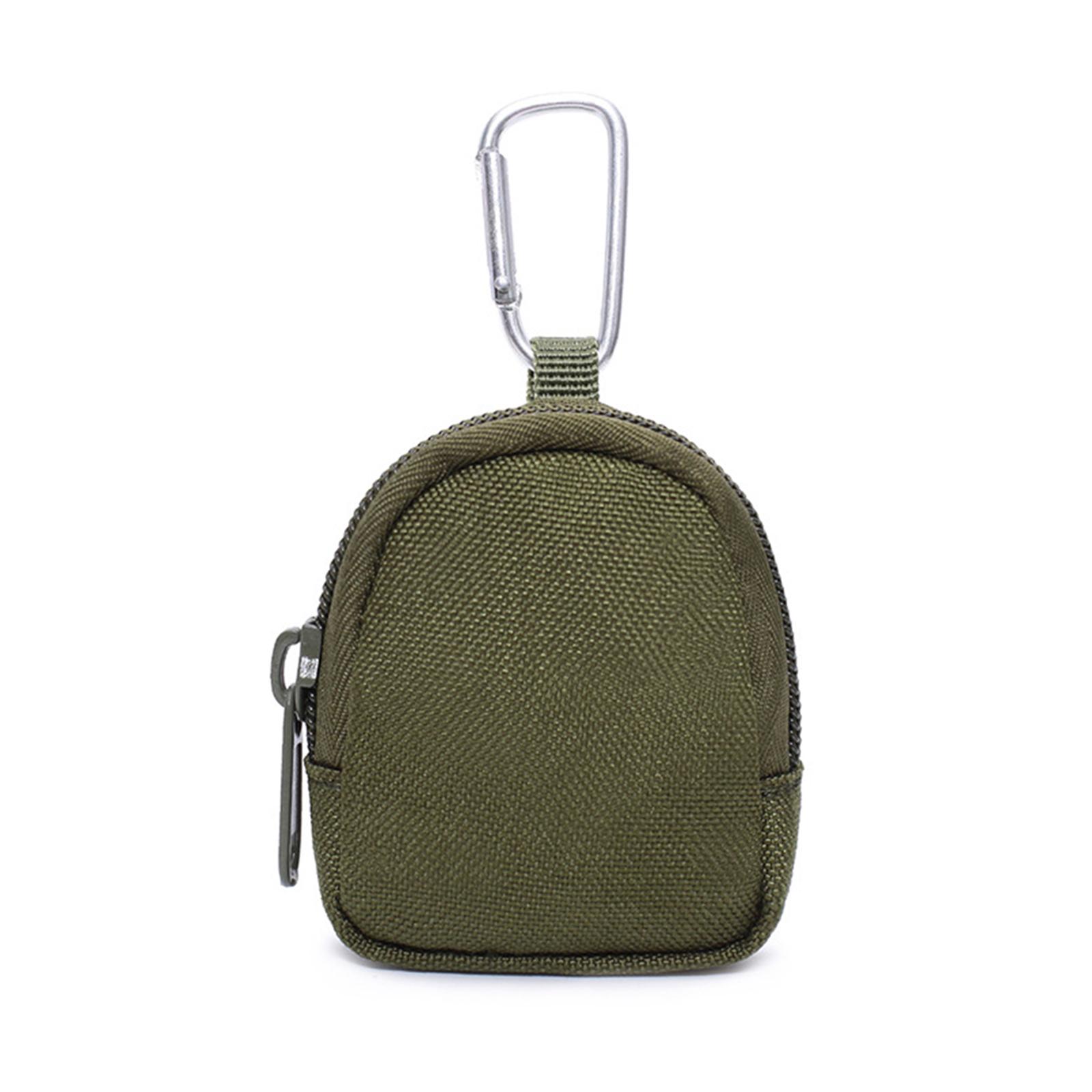 

Кошелек для мелочи, брелок на молнии, карман для ключей, сумка для ключей на открытом воздухе, держатель для мужчин, кошельки для монет, поясная сумка с пряжкой армия зеленый