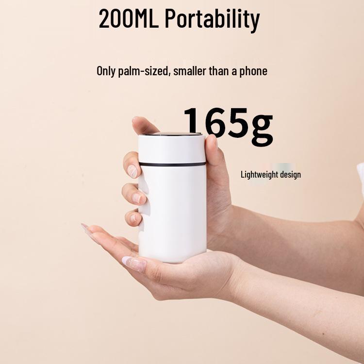 Smart 200ml Portable Insulated Ceramic Cup with Logo Engraving