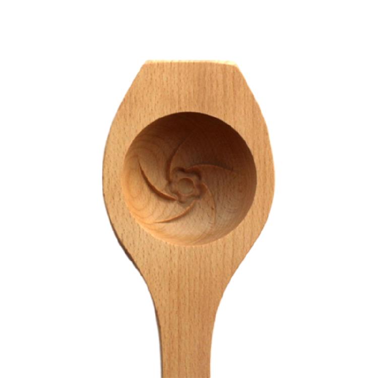 3D Flower Pattern Wooden Baking Mold Press Mooncake Mold Mid-autumn Festival