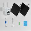 Continuous Recording Fully Wireless Solar Panel Hiseeu 12000mAh Capacity Solar Wireless Security Camera No Wiring Required USB Panel IP65 App Motion