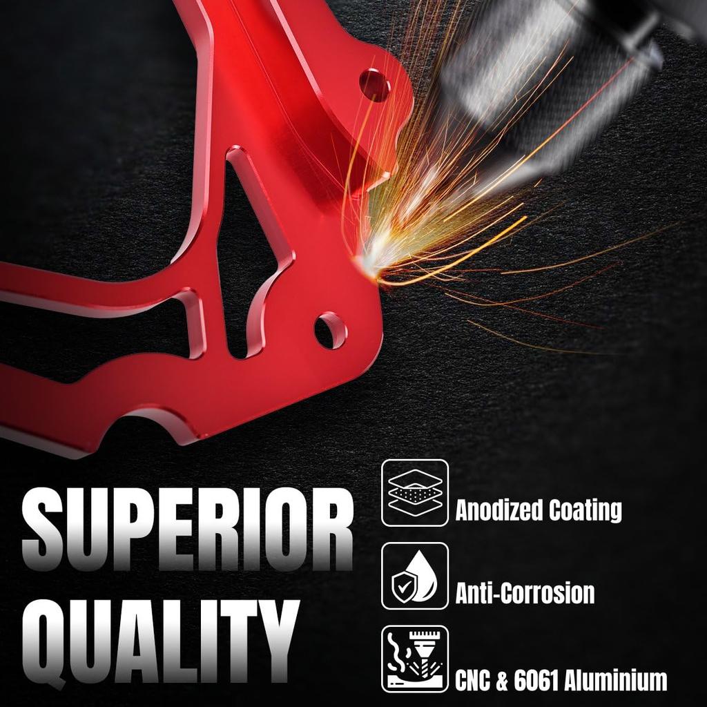 Canitu Red Front Sprocket Cover Guard Motorcycle Aluminum Chain Guard Sprocket Engine Cover Case