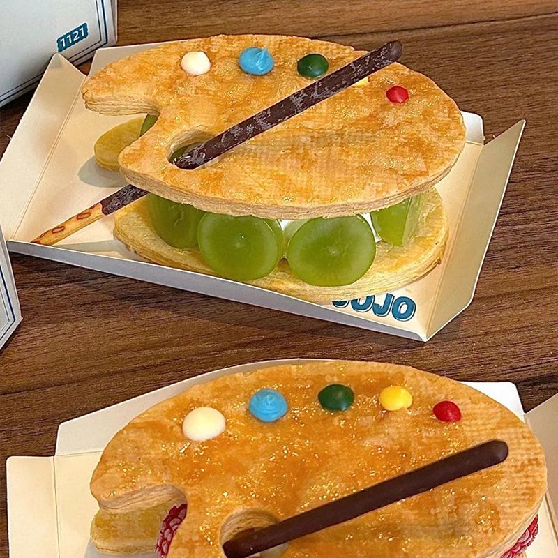Color Palette Shape Cookie Cutter Cartoon Frosting Cookie Stamps Cutters Biscuit Moulds Baking 3D Creative Grinding Tools