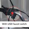 Interruptor de Farol Universal para Scooter Botão Liga/Desliga no Guidão com Carregador USB para Carro