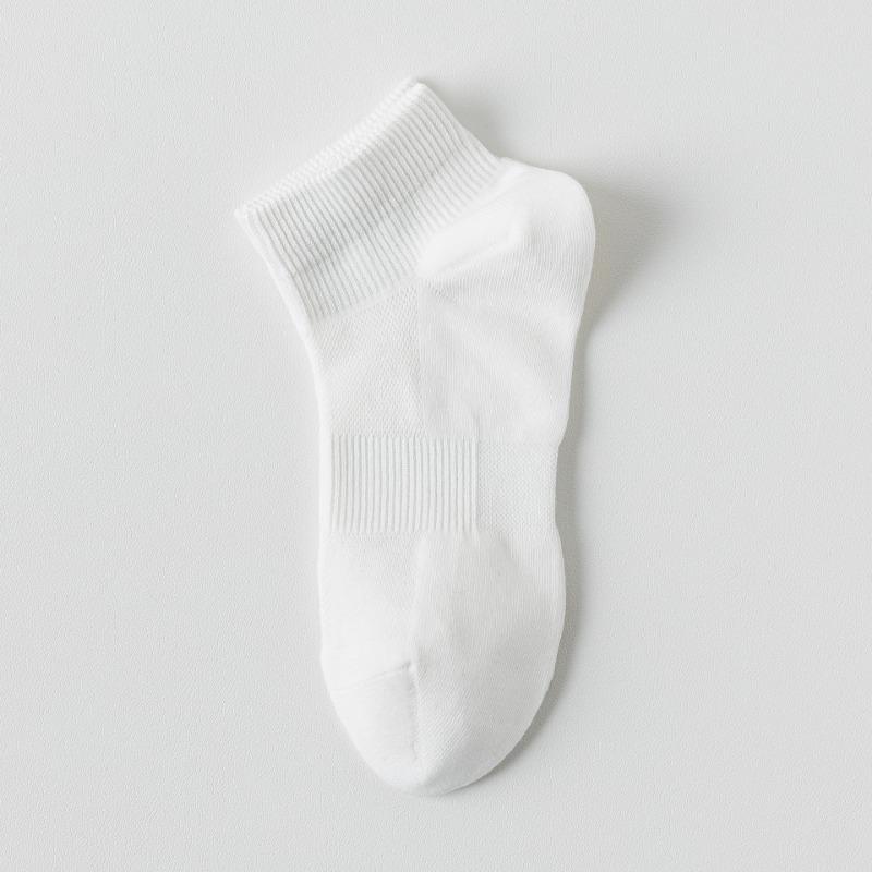 Women's Summer Thin Sweat Absorbing Breathable Mesh Breathable Deodorant Short Cotton Socks