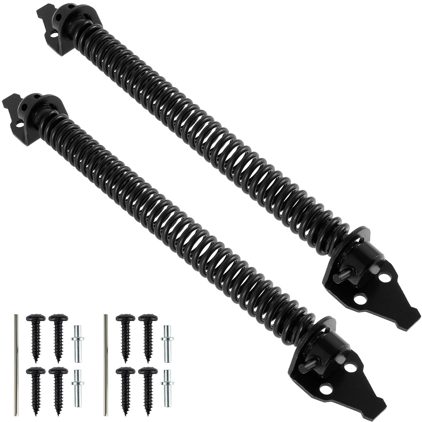 

2pcs 14inch Gate Spring Self Closing Heavy Duty Outdoor Door Spring Automatic Gate Closer, Adjustable for Wooden and Vinyl Fence 14inch