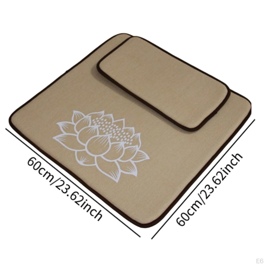 Meditation Cushion Seat Chatting Pad with Floor Pillow Set for Game Nights