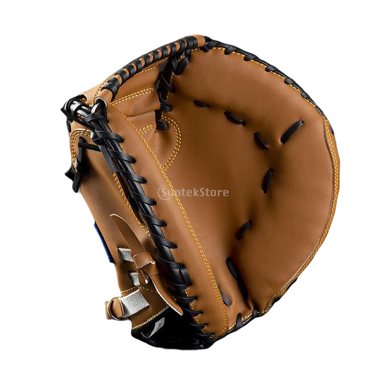 

Baseball Gloves Teeball Glove Sport Batting Gloves Flexibility Baseball Softball Mitt Outfield Gloves PU Catcher Mitt коричневий