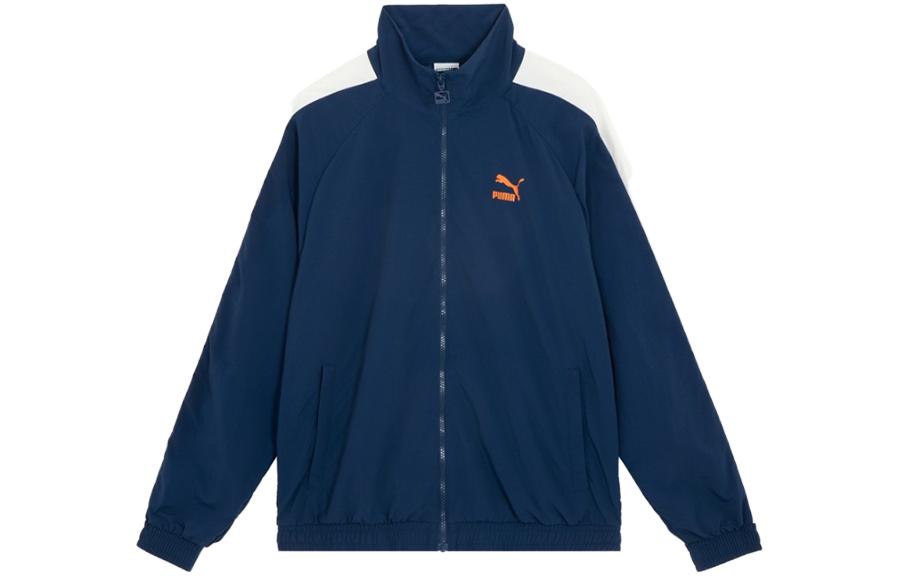 PUMA Jackets Unisex Dark Blue Stand Collar Moderate Pilot 627167-12 M