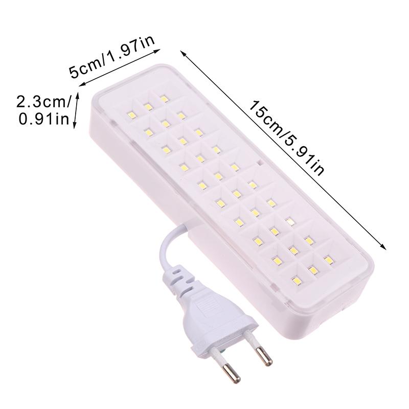 30 Led Beads Emergency Evacuation Light Fire Fighting Lamp Wall-Mounted Smart Led Bulb Dimmable Power Failure Emergency Lighting