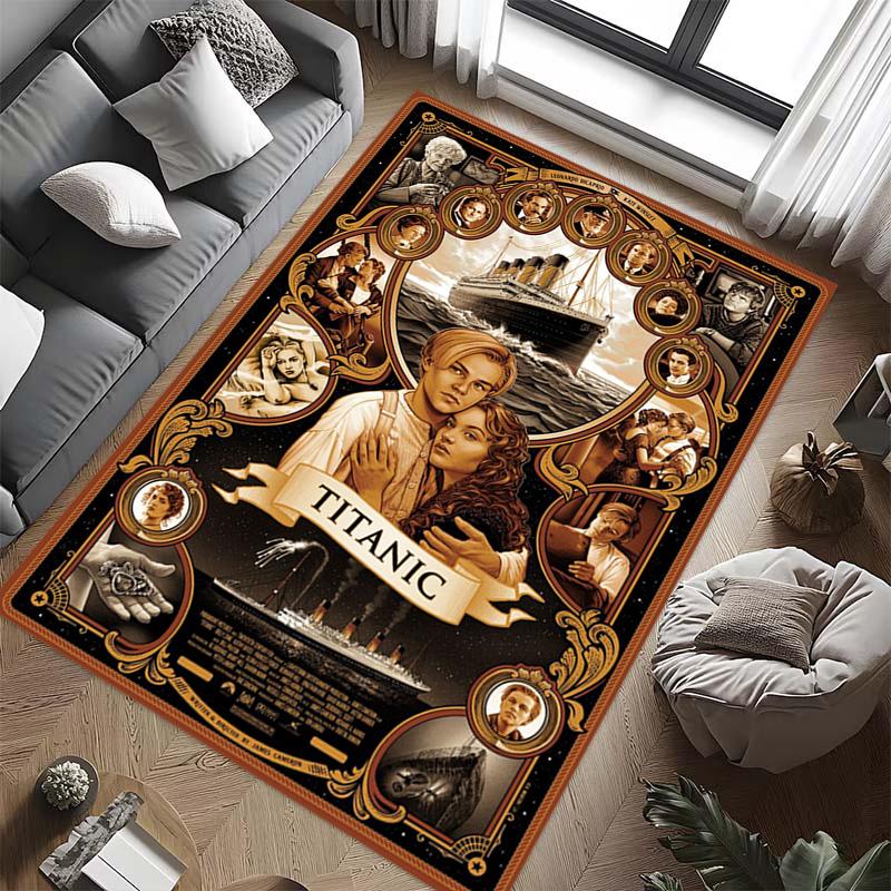 Love Tragedy Titanic Carpet Suitable for All Seasons Printing Bathroom Mat Dormitory Decoration Doormat