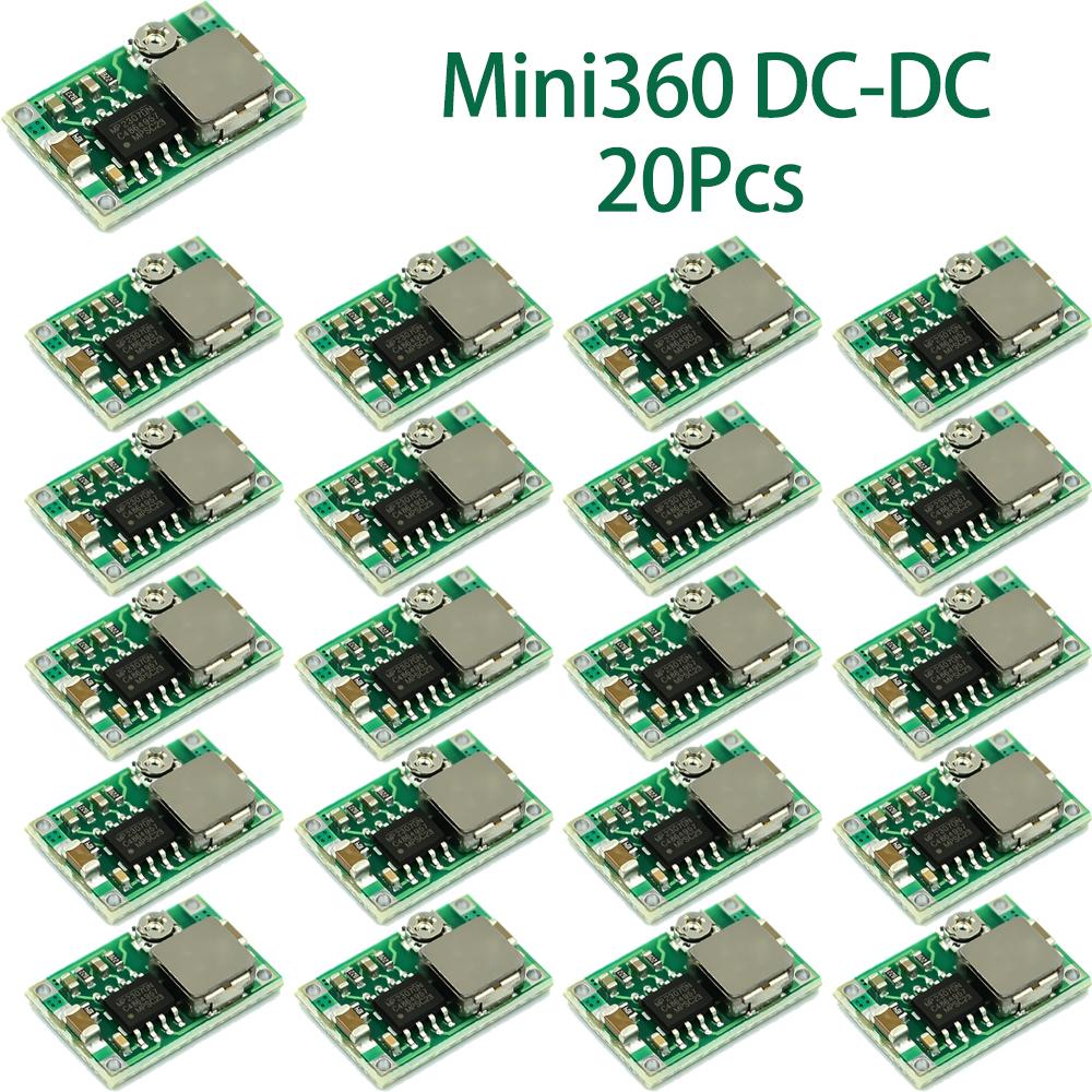 10/20/50/100Pcs Mini360 DC-DC Buck Module, Mini Power Regulator for Car and RC Model, Upgraded Alternative to LM2596