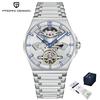 New Pagani Design 42mm Automatic Mechanical Watch Luxury Sapphire Glass Skeleton 100m Waterproof Stainless Steel Men's Watch