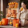 Commercial Orange Juicer Machine, 120W Electric Orange Juice Press, Stainless Steel Orange Squeezer for 20 per Minute, Lemon Citrus Pomegranates