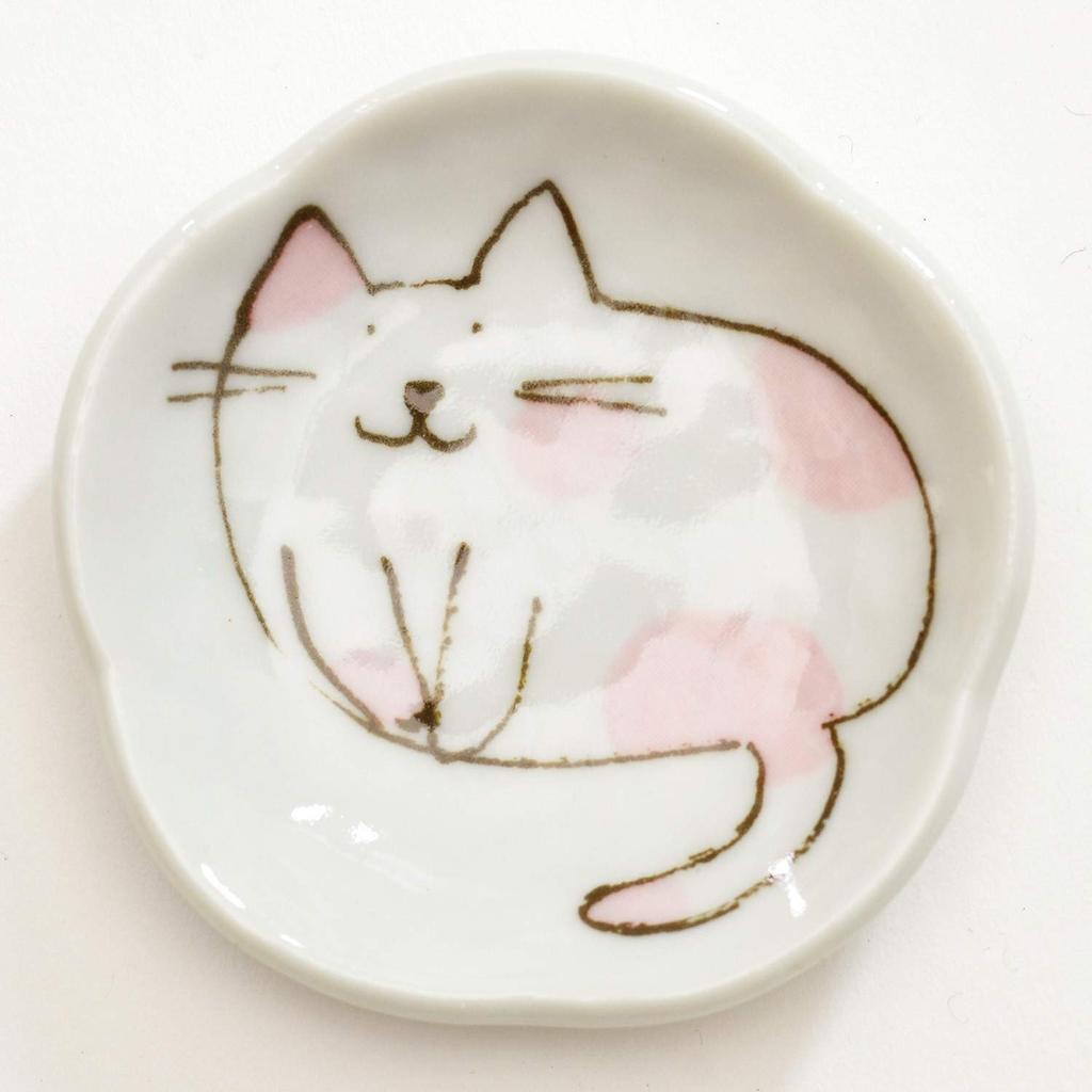 Yamako Small Plate Set of 5 Pieces Cat Plate Set of 5 Pieces