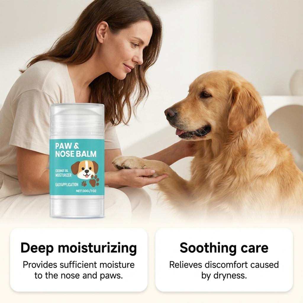 Balsamo Naso e Zampe Cane Crema Zampe Cane Gatti Cani Protettore Zampe Crema Idratante Zampe Animali Domestici Naso Screpolato Zampe Secche Sollievo Riparazione Zampe